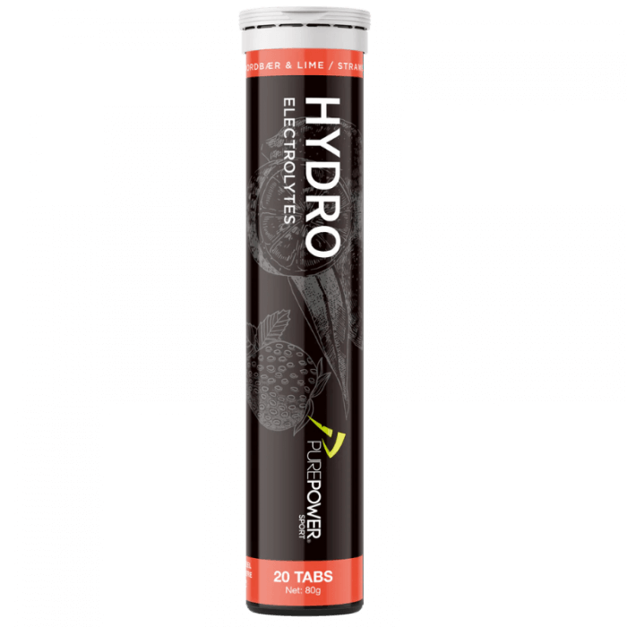 PurePower Elektrolyt Jordbær/Lime 20 tabs 