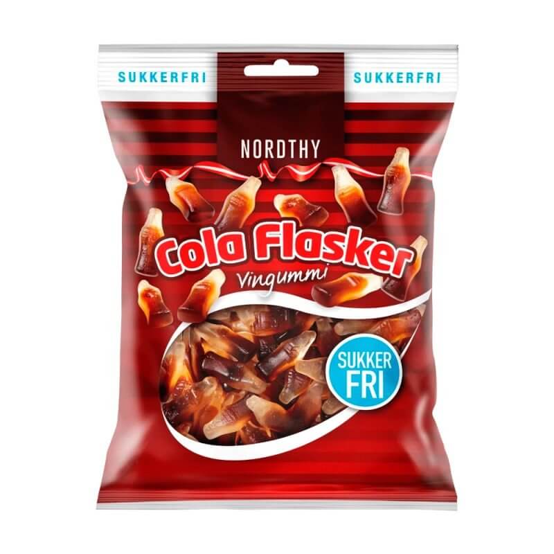 Nordthy Sukkerfri Colaflasker • 80g. - 3 for Kr. 49.95