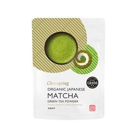 Clearspring Matcha grøn te pulver Ø 40g. (i pose hvid/grøn)