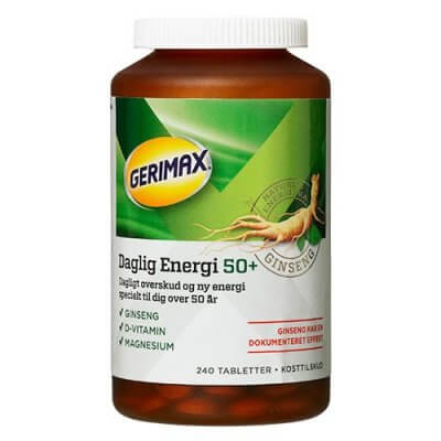 Gerimax Daglig Energi 50+ 240 tabletter