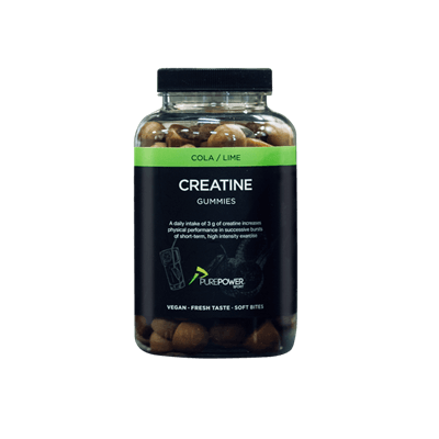 PurePower Kreatin Vingummi Cola/Lime 120 stk.