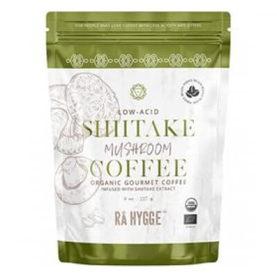 RÅ HYGGE Kaffe m. Shiitake svampeekstrakt- hele bønner Ø • 227 g.    X