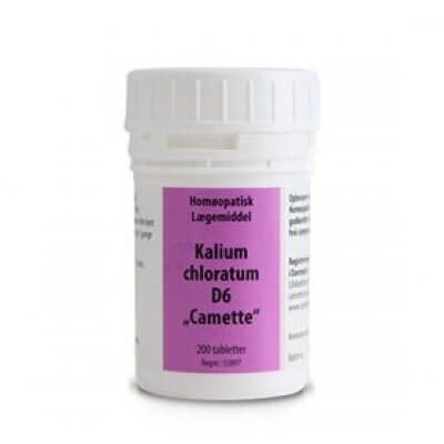 Camette Kalium Chlor. D6 Cellesalt 4 - 200 tbl. DATOVARE 09/2023