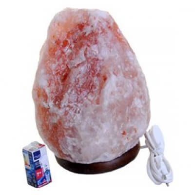 Himalaya salt lampe pink 4-6kg • 1 stk.