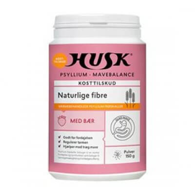 HUSK Psyllium Mavebalance med bær - 150g DATOVARE 07/2025
