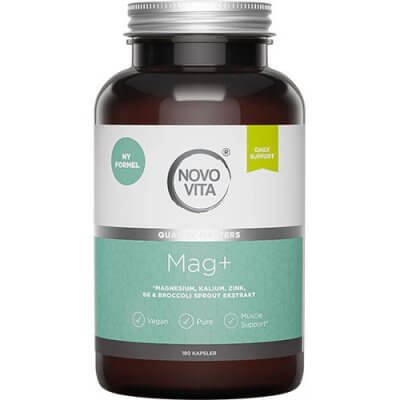 NovoVita Mag+ magnesium, kalium & zink 180 tabletter