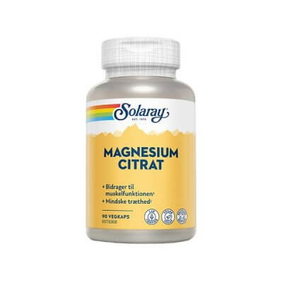 Solaray Magnesium Citrat 90 kapsler