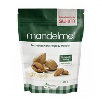 Sukrin Mandelmel fedtreduceret 400 g. 