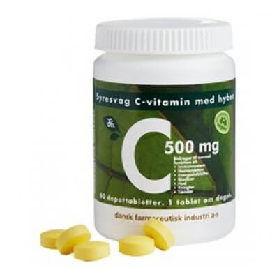 DFI C500 mg syresvag C-vitamin 60 tab.