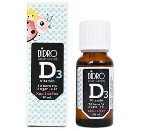 Bidro D3 vitamin dråber baby • 20ml.