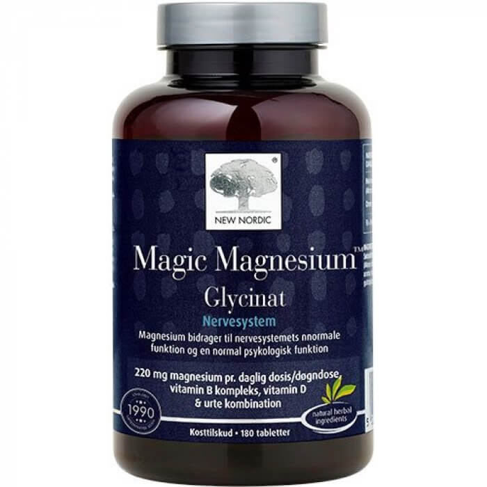 New Nordic Magic Magnesium Glycinat 180 tabl. - 2 for 769,-