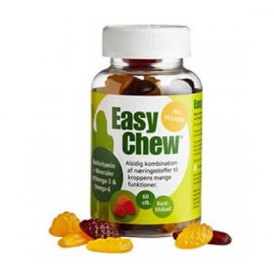 EasyChew Multivitamin m. omega 3 60 stk. DATOVARE 30/07-2023