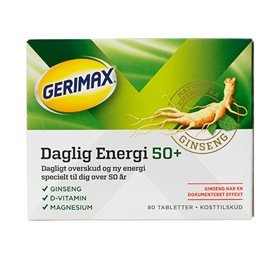 Gerimax Daglig Energi 50+ 80 tabletter