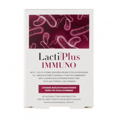 Lactiplus mælkesyre Immuno 30 sugetabletter - Datovare
