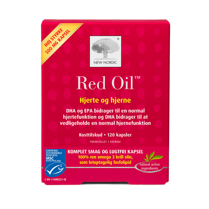 New Nordic Red Oil omega 3 120 kapsler - 2 for 549,-