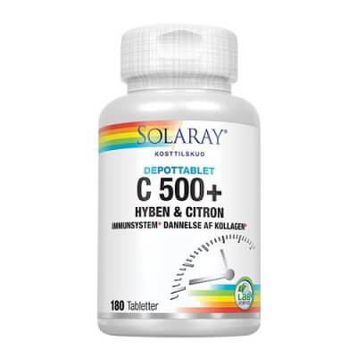 Solaray C-Vitamin C500+ Hyben & Citron 180 tabletter
