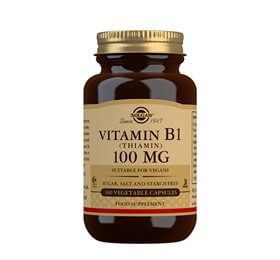 Solgar B1-vitamin 100 mg (Thiamin) - 100 kap.