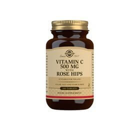 Solgar Vitamin C 500 mg med hyben - 100 tab.