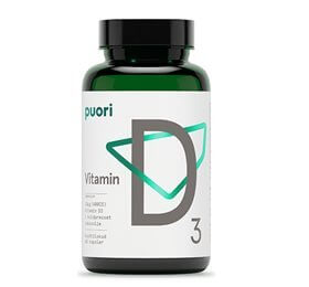 Puori Vitamin D3 10mcg i kokosolie • 60 kap. DATOVARE 07/2024