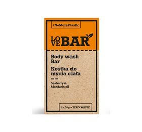 LoveBar Bodywash Bar m. Seaberry & Mandarin olie 60g. X