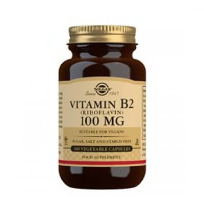 Solgar vitamin B2 Riboflavin 100 mg 100 kap.