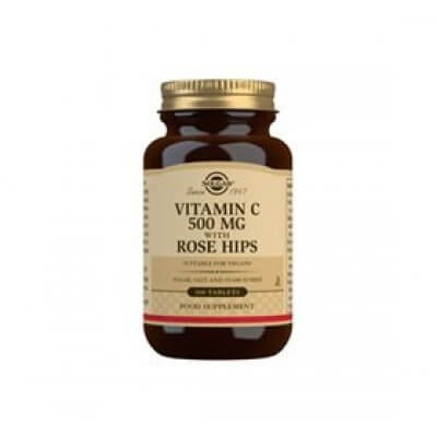 Solgar Vitamin C 500 mg med hyben - 100 tab.