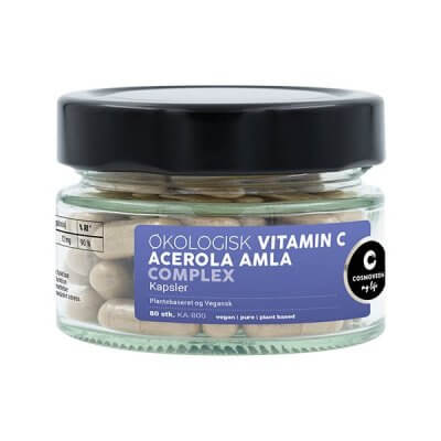 Cosmoveda Vitamin C m. acerola og amla Ø 80 kapsler