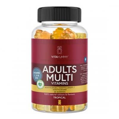 VitaYummy Adults Multivitamin Tropical 60 gum.DATOVARE 02/2024
