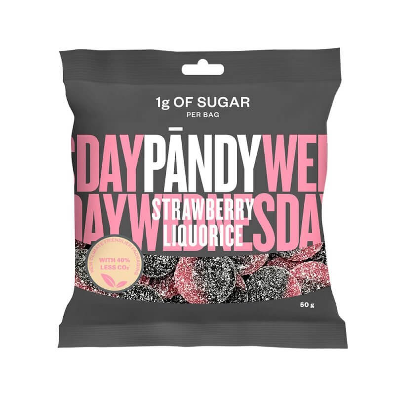 Pandy Sukkerfri Candy - Strawberry/Liquorice • 50g. - 6 for 119,00