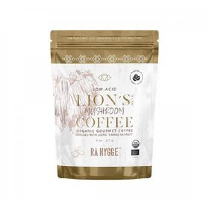 RÅ HYGGE Kaffe m. Lion's Mane svampeekstrakt- Hele bønner Ø • 227 g.    X