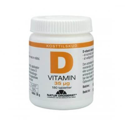 Natur Drogeriet D-Vitamin 35 ug DATOVARE 18/2-24
