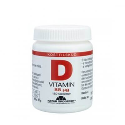 ND D3-vitamin 85 mcg, Super D 180 tabl.