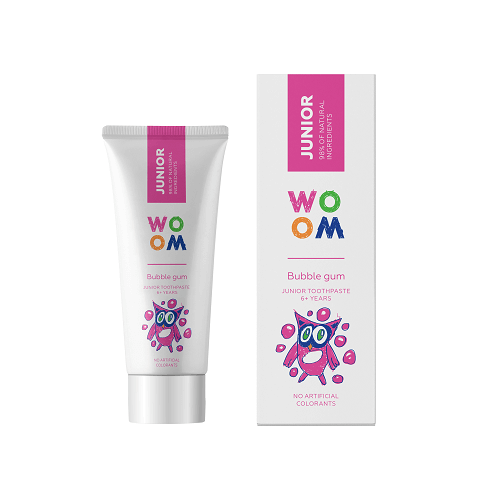 WOOM JUNIOR - Børnetandpasta med Bubblegum Smag 6 år + 50 ml.