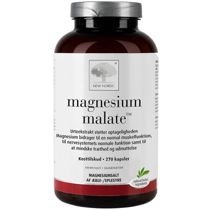 New Nordic Magnesium Malate 270 kaps - 2 for 518,-
