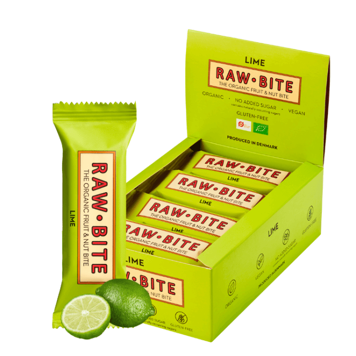 Rawbite Lime • 50 g. Køb 12 stk. spar 10%
