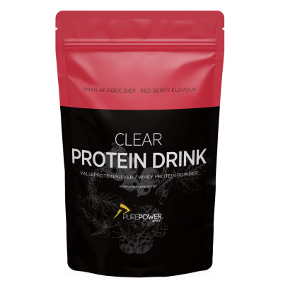 PurePower Clear Protein Drink Røde Bær 400 g 