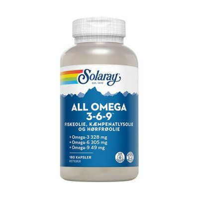 Solaray All Omega 3-6-9 180 kaps.