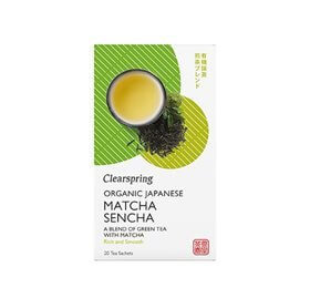 Clearspring Grøn te m. Matcha Ø 20br.