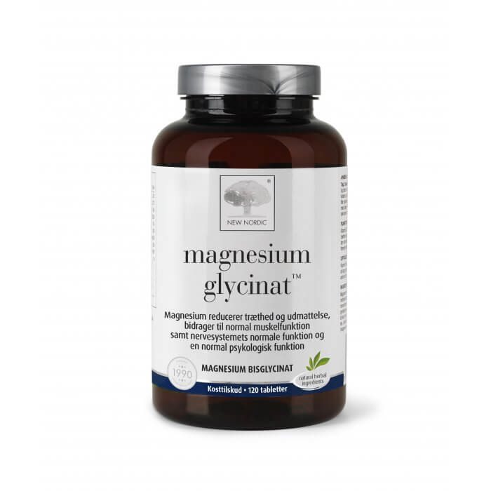 New Nordic Magnesium glycinat 120 tabl. - 3 for 447,-