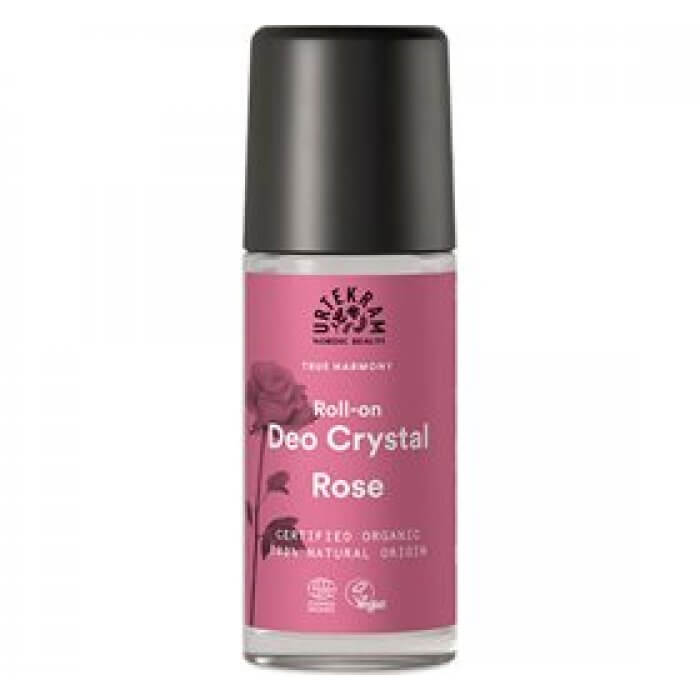 Urtekram Deo krystal roll on Rose • 50ml.