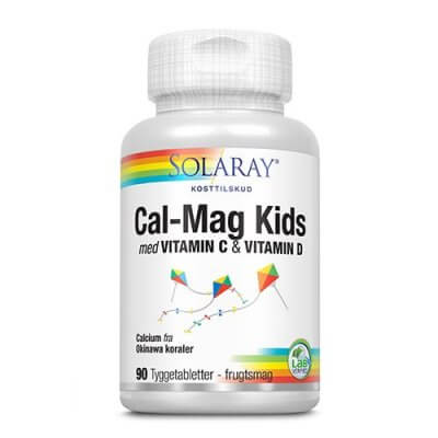 Cal-Mag Kids m. vitamin C og D 90 tabletter