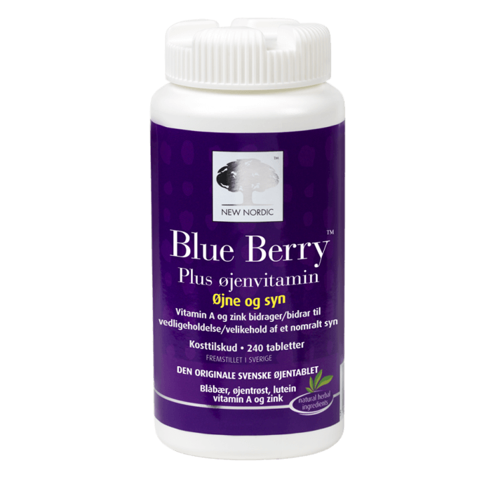 New Nordic Blue Berry Plus Øjenvitamin 240 tabl. - 2 for 779,-