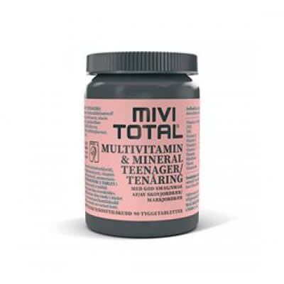 Mivi Total Teenager multivitamin & mineraler 90 tab.