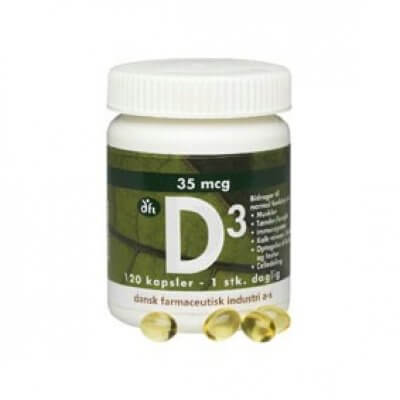 DFI D3-Vitamin 35 mcg • 120 kap.