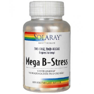Solaray Mega B-Stress • 120 kapsler