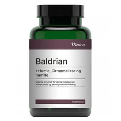 Mezina Baldrian + Humle, Citronmelisse og Kamille 120 kap.