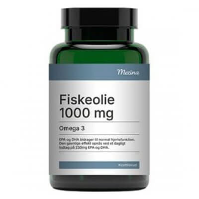 Mezina Fiskeolie Omega-3 - 1000 mg 120 kap.