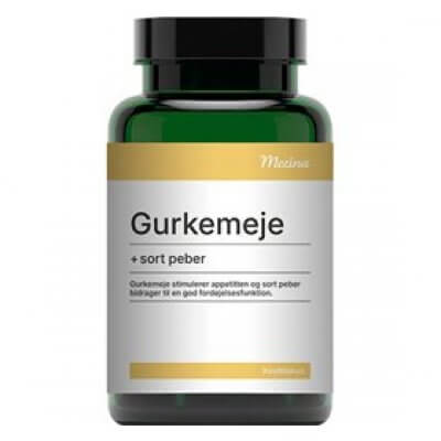 Mezina Gurkemeje + sort peber 120 kap.