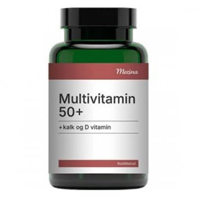 Mezina Multivitamin 50+ Kalk og D vitamin 180 tbl.