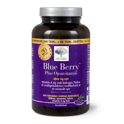 Blue Berry Plus Øjenvitamin - Special edition 300 tabletter